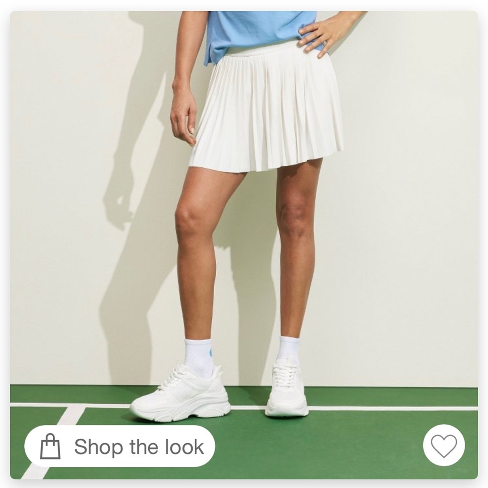 NWT! Prince Pickleball Women’s Mid-Rise Pleated Mini Skort - Cream L